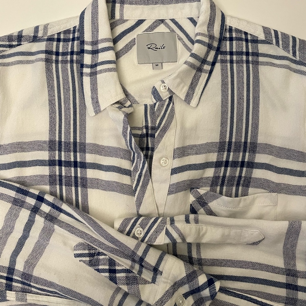 Rails Hunter Button Up In Powder Sky - image 5